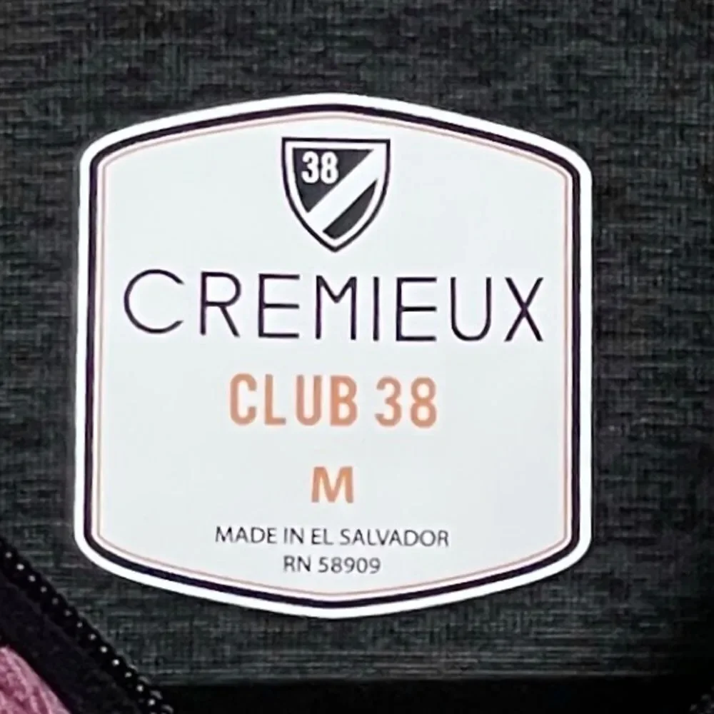 Cremieux Club 38 Fleece Lined Red Heather Quarter Zip Jacket Size M